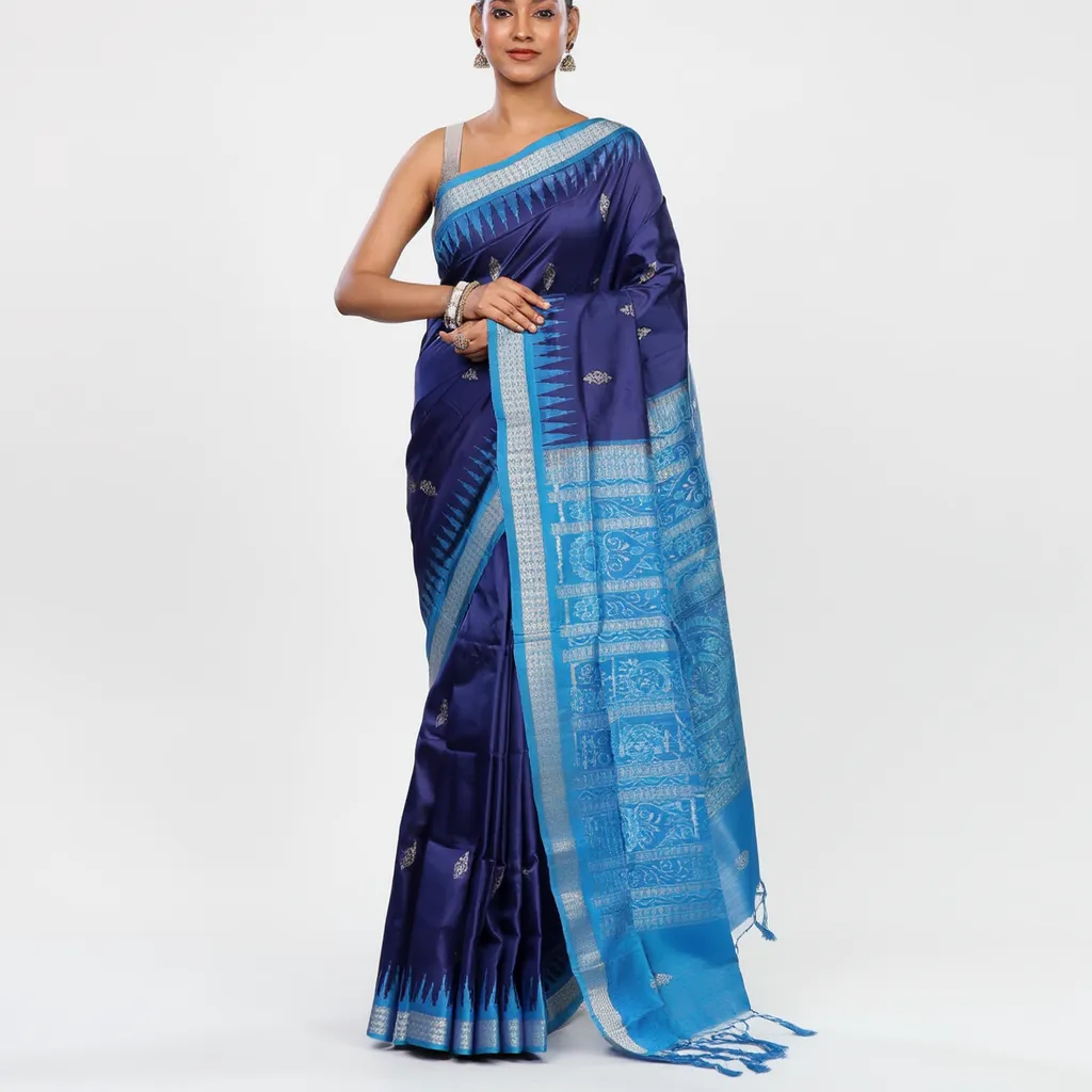 Bomkei Sambalpuri Silk Saree