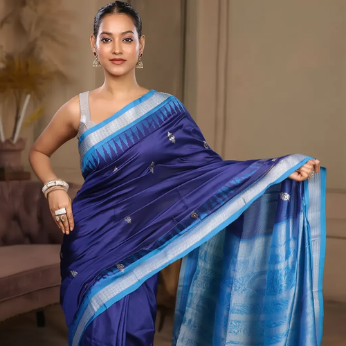 Bomkei Sambalpuri Silk Saree