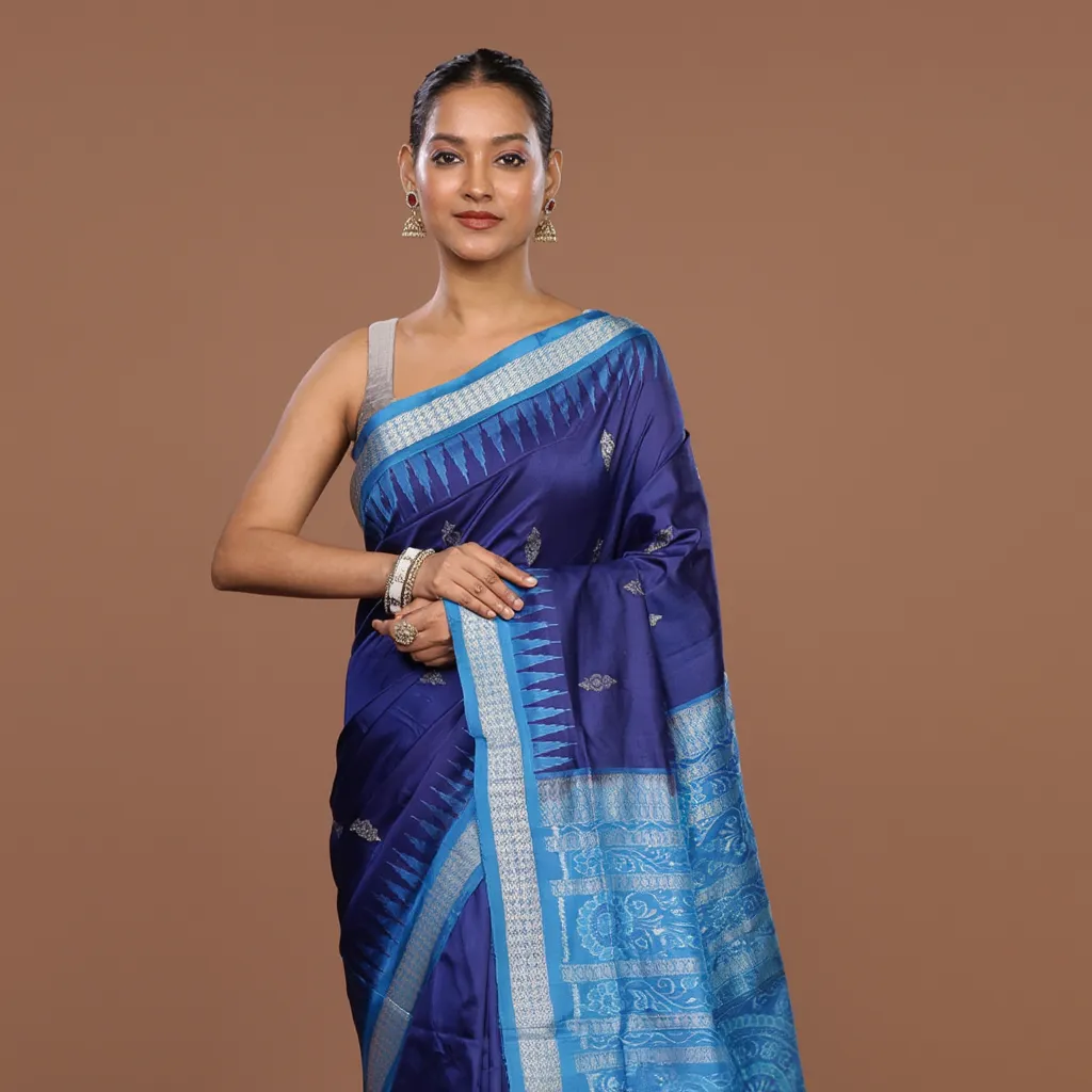 Bomkei Sambalpuri Silk Saree
